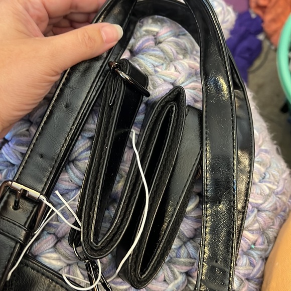 💗👛DESIGNER HANDBAG PURSE👛💗BAG BIG HUGE LARGE NWOT BLACK LEATHER👀LOOK - Picture 9 of 14